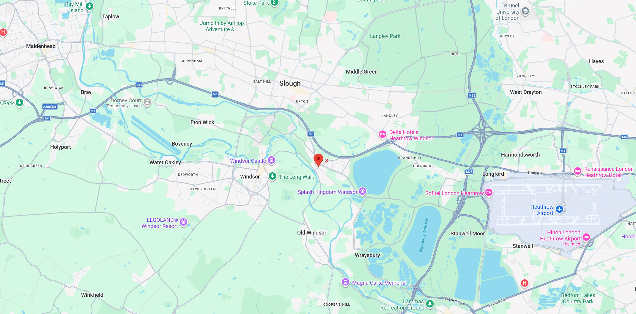 Map showing Studio location
